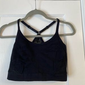 Torrid Black Racerback Seamless bralette Size 1